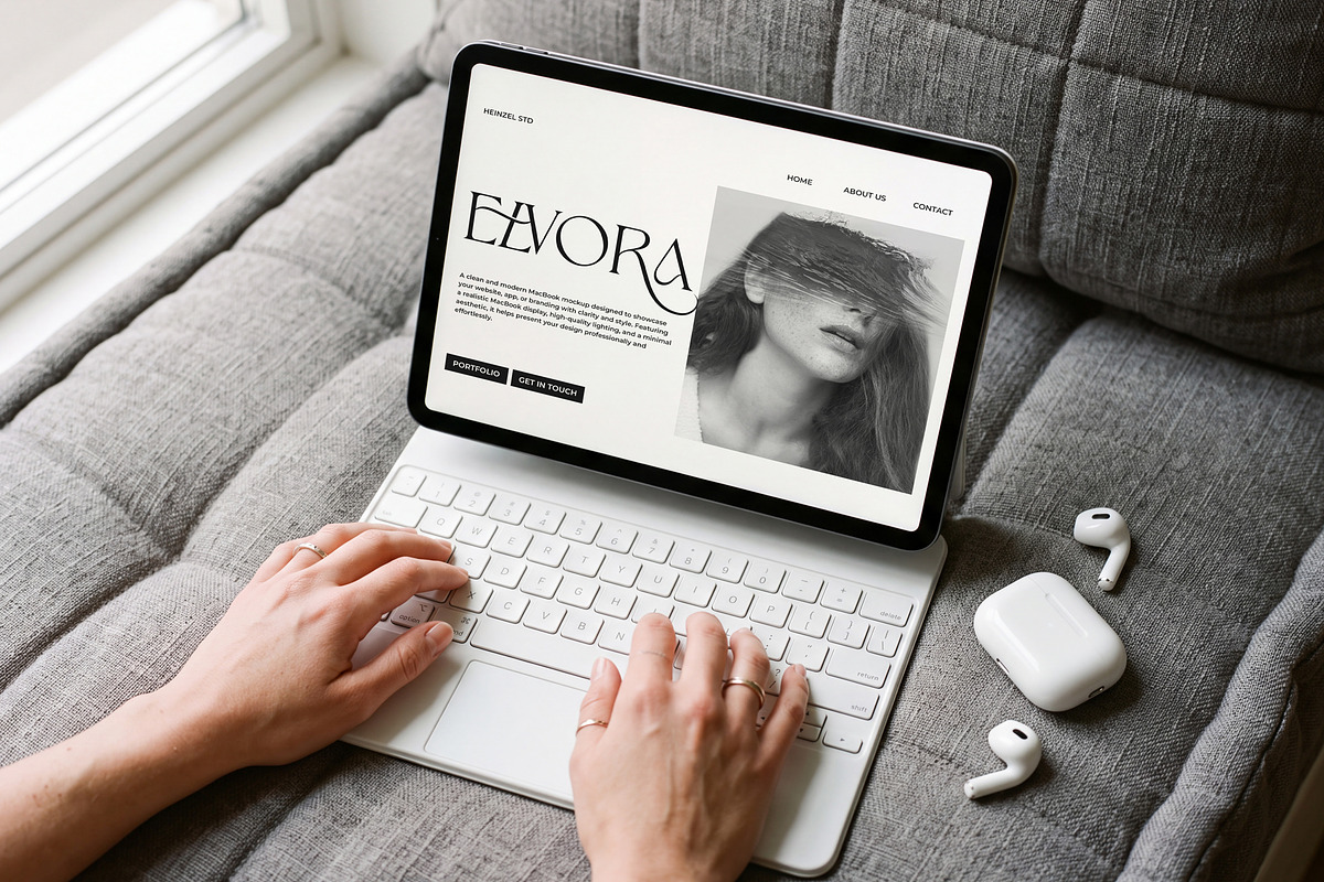 Elvora - iPad Device Mockup Bundle, an iPad Mockup by Heinzel Std Mockup (Photo 13 of 14)