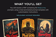 Classic Horror Movie Poster Prompts, an Object Graphic by MadeByAI Studio (Thumbnail 2 of 5)