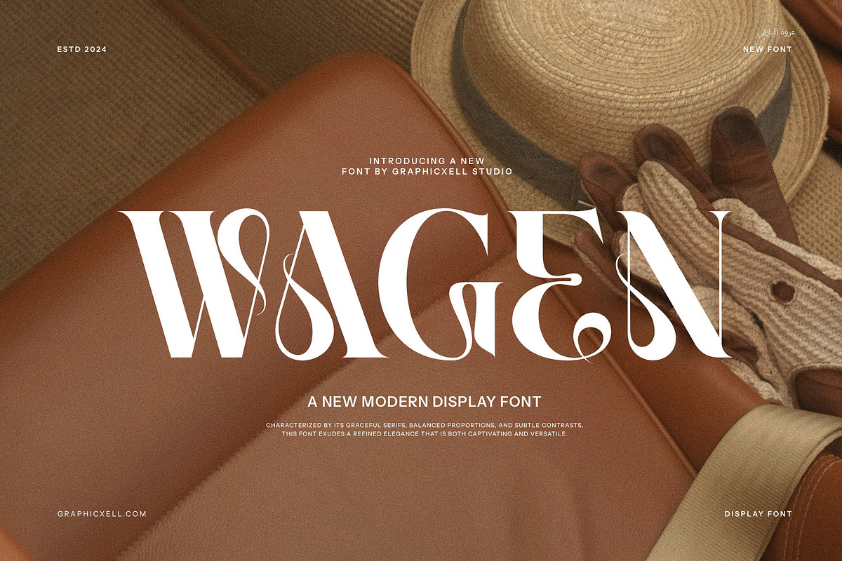 Wagen Unique Serif Font, a Serif Font by Graphicxell (Photo 1 of 8)