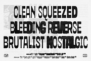 Stretch & Bleed - Brutalist Font, a Sans Serif Font by Aiyari (Thumbnail 5 of 13)