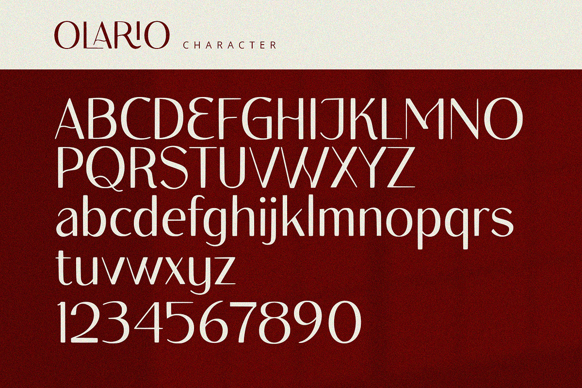 Olario - Sans Serif Font, a Sans Serif Font by Alpaprana (Photo 9 of 11)