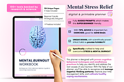 Stress Burnout Processing Journal, a Print Template by PlannersByBee (Thumbnail 1 of 3)