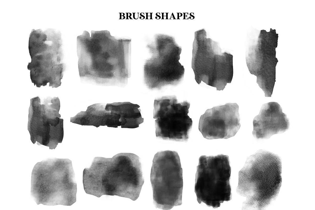 Procreate Watercolor Stamp Brushes, a Brush Add-On by The Gypsy Goddess (Photo 3 of 7)