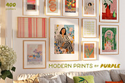 100 Modern Prints, a Background Graphic by Purple (Thumbnail 1 of 9)