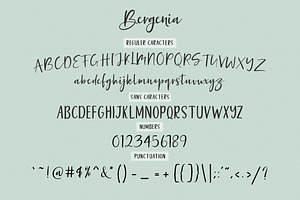 Bergenia Script FONT DUO