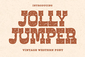 Jolly Jumper Font - Vintage Font, a Serif Font by ariodsgn