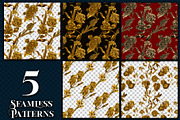 Golden Garden - 186 Roses & Flowers, a Background Graphic by Craftsy Crafters (Thumbnail 7 of 10)