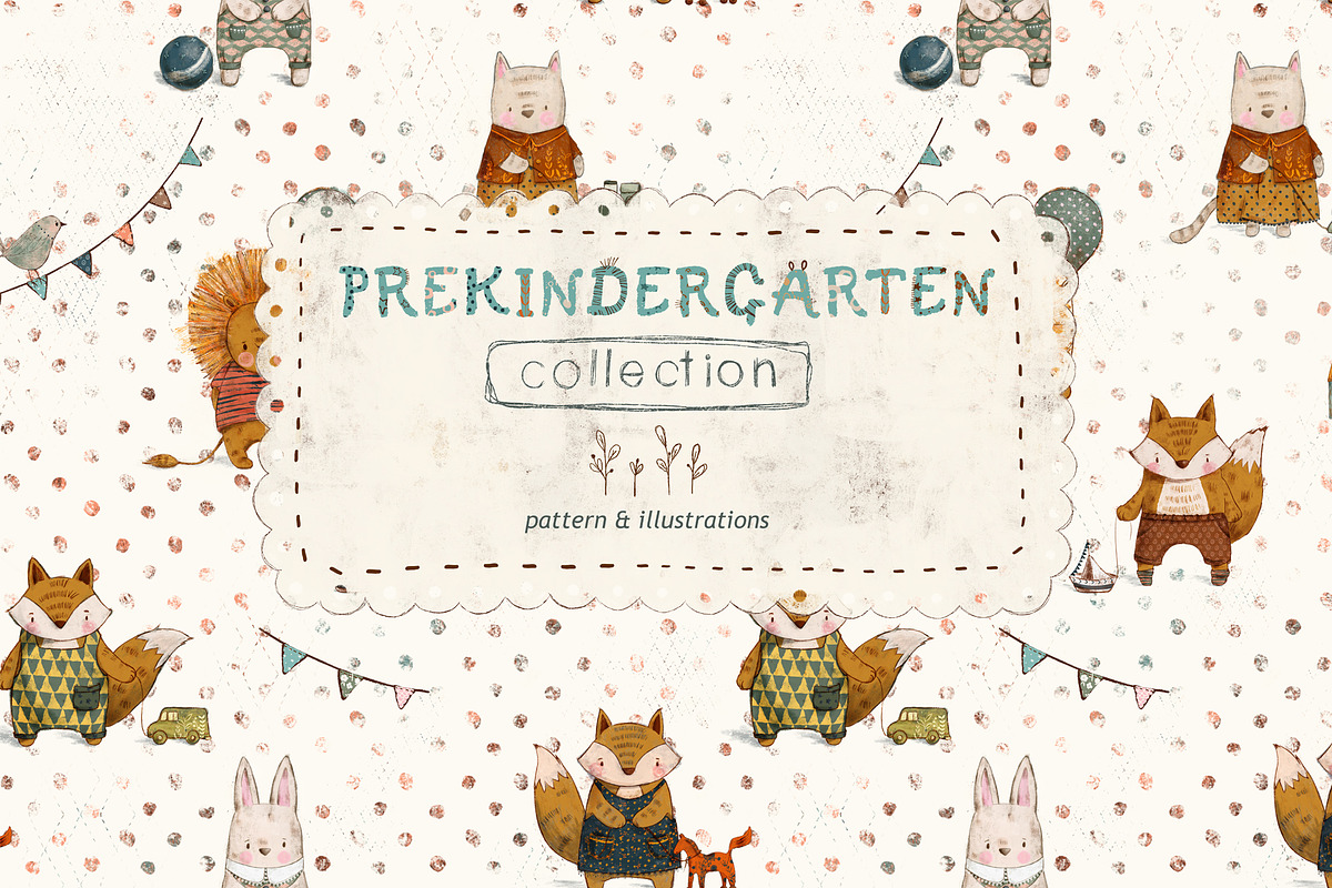 'Prekindergarten' Cute Collection, a Pattern Graphic by MouseGrey (Photo 1 of 6)