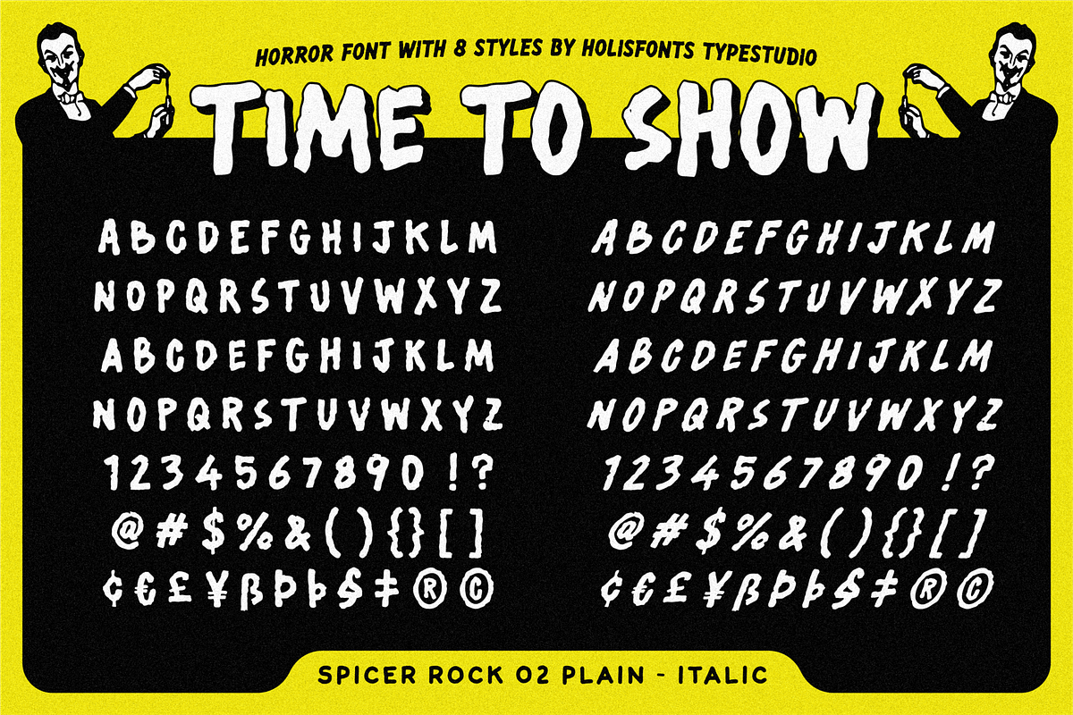 Spicer Rock Horror Font Collection, a Sans Serif Font by 24Design Studios (Photo 6 of 10)