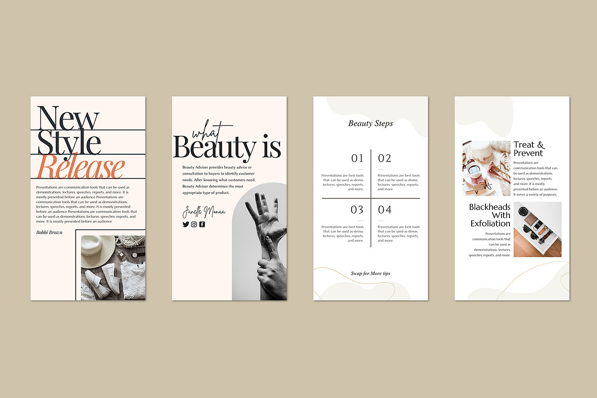 Insta Beauty Series Canva, a Social Media Template by Analogi Studio (Photo 15 of 28)