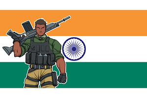 Indian Soldier Background