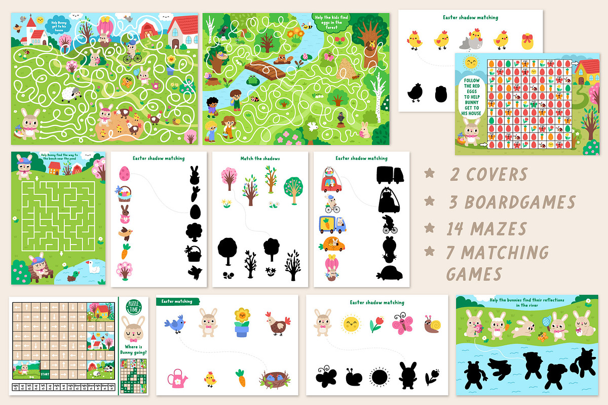Easter village games and activities, an Education Illustration by Lexi Claus (Photo 3 of 15)