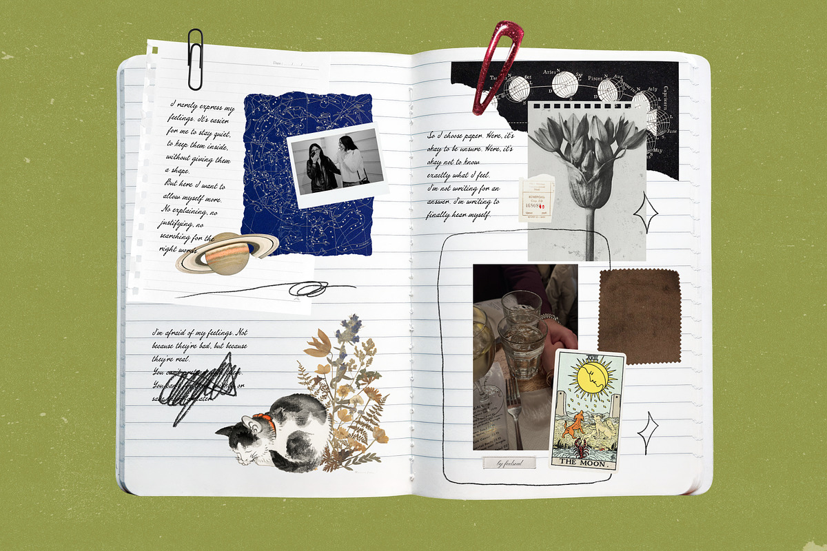 Digital Journal & Scrapbook Pack, an Object Graphic by Feelsoul (Photo 4 of 10)
