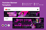 YouTube Banner Template V5, a Social Media Template by twinstd (Thumbnail 1 of 2)