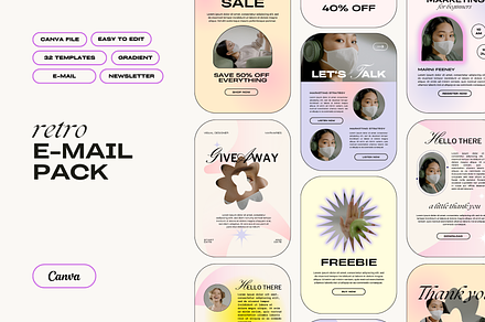 Retro Email Newsletter Pack