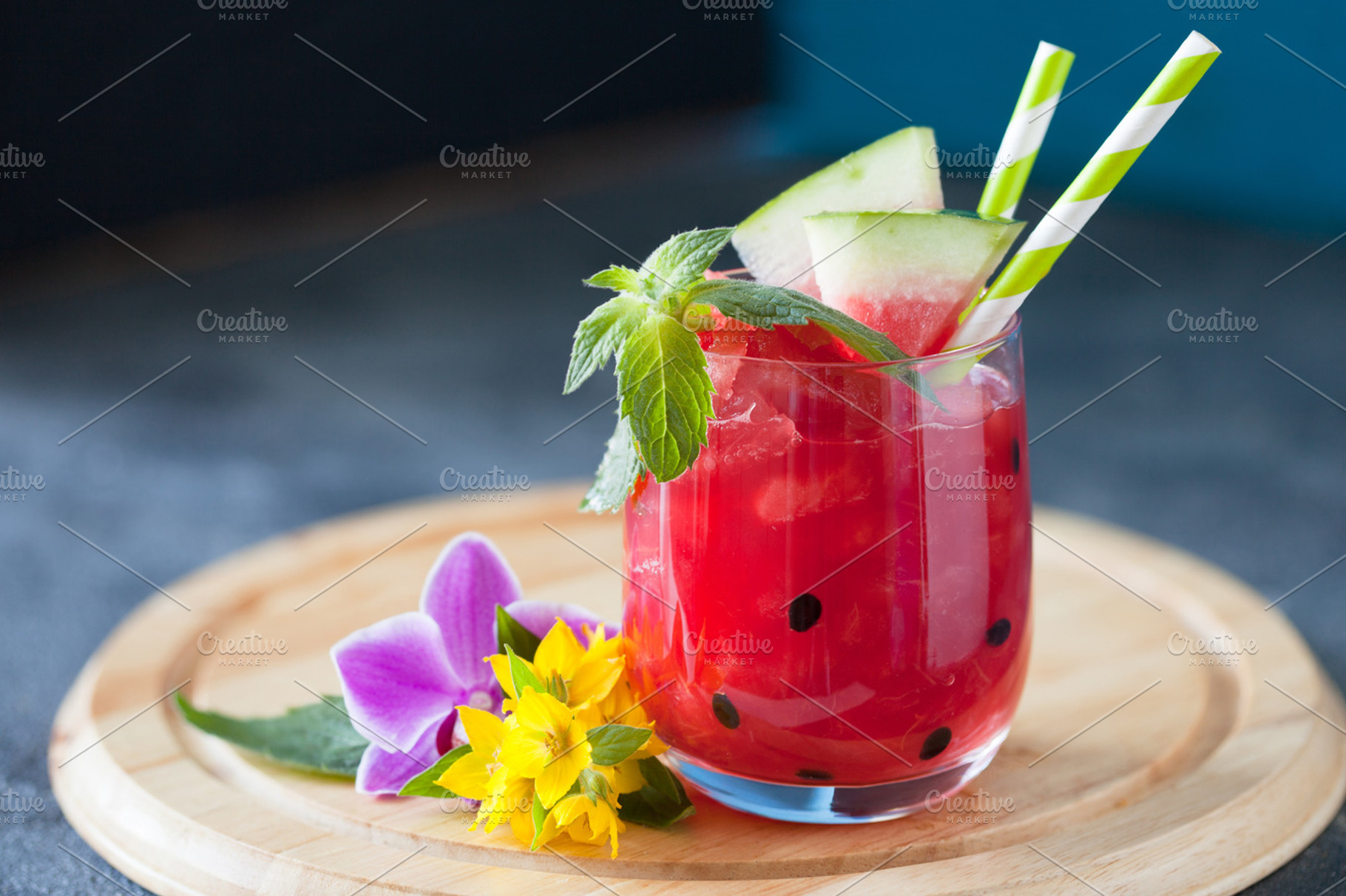 Watermelon fresh smoothie, a Food & Drink Photo by marikasan