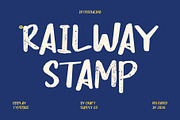 CS Railway Stamp, a Handwritten Font by Craft Supply Co. (Thumbnail 1 of 8)