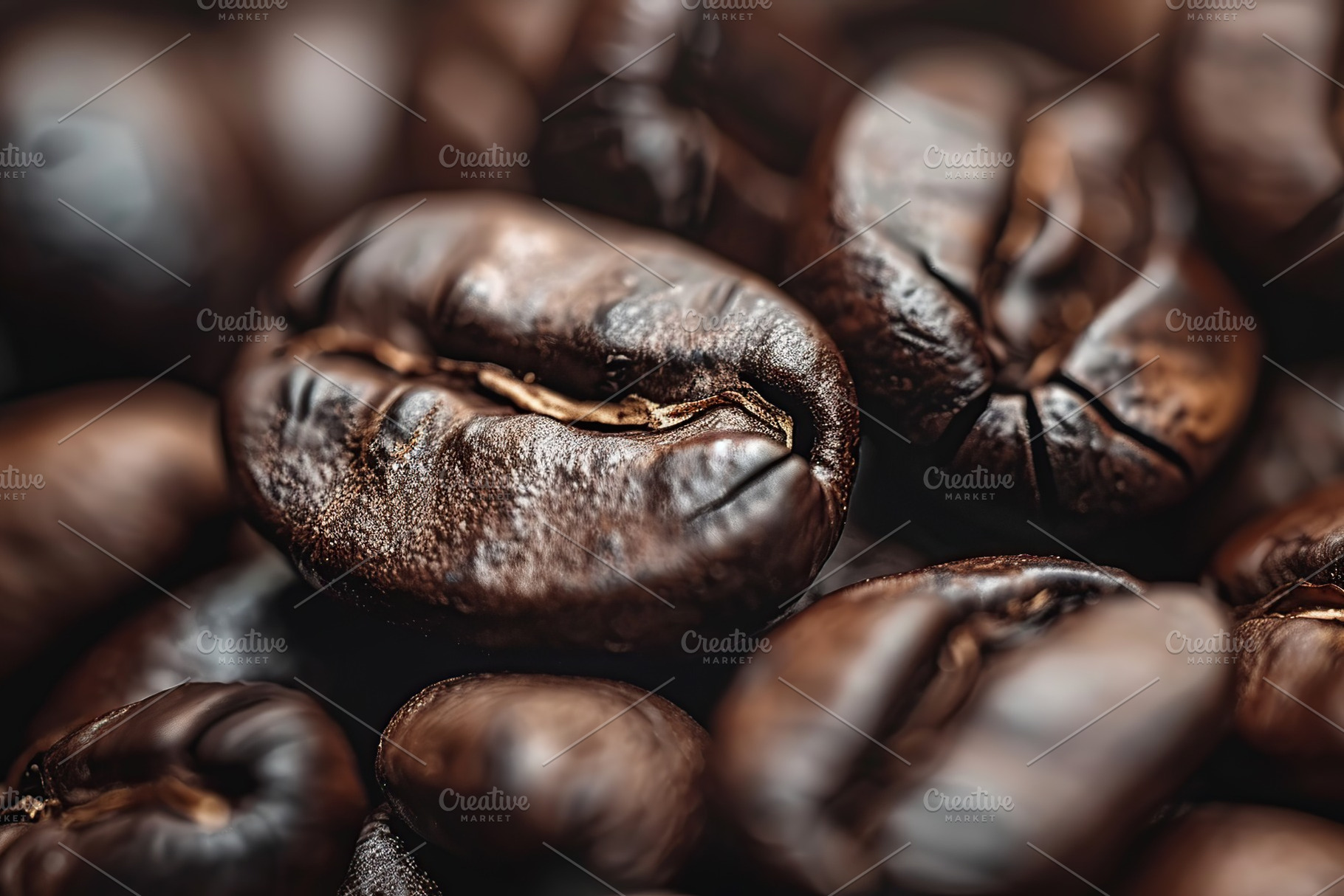 Background of coffee beans, a Food & Drink Photo by AlyaAnd