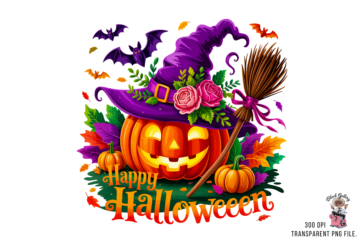 Halloween Pumpkin Sublimation PNG, a Graphic by Clipart Bloom (Photo 3 of 11)
