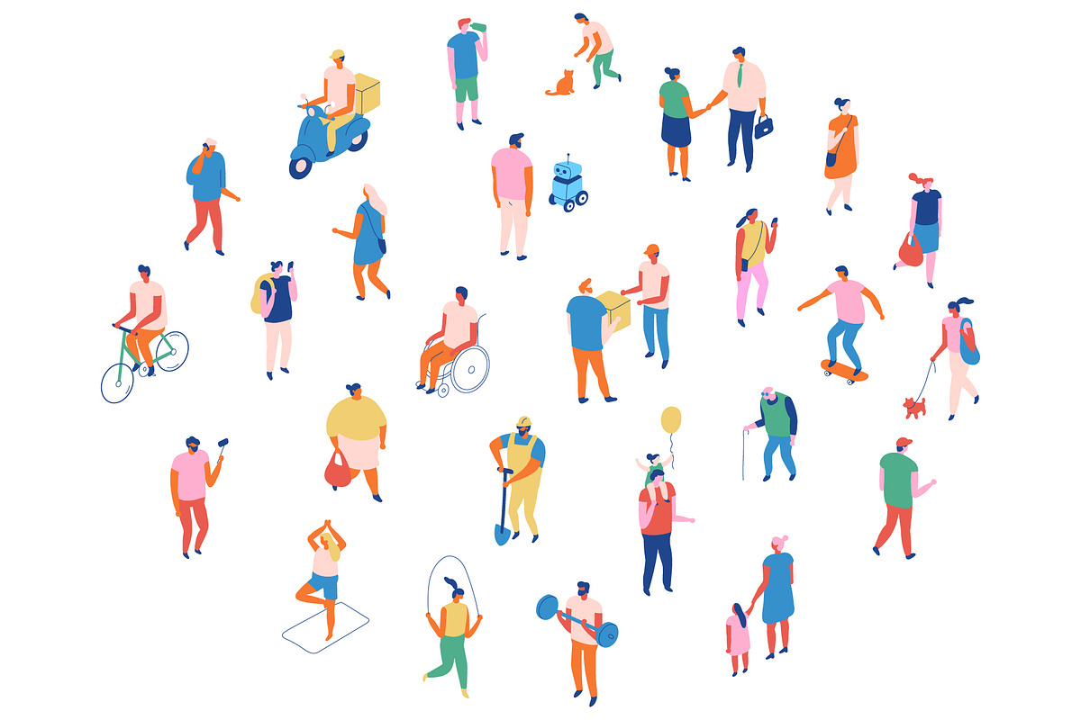Flat vector people lifestyle bundle, a Person Illustration by Vector_Art (Photo 22 of 27)