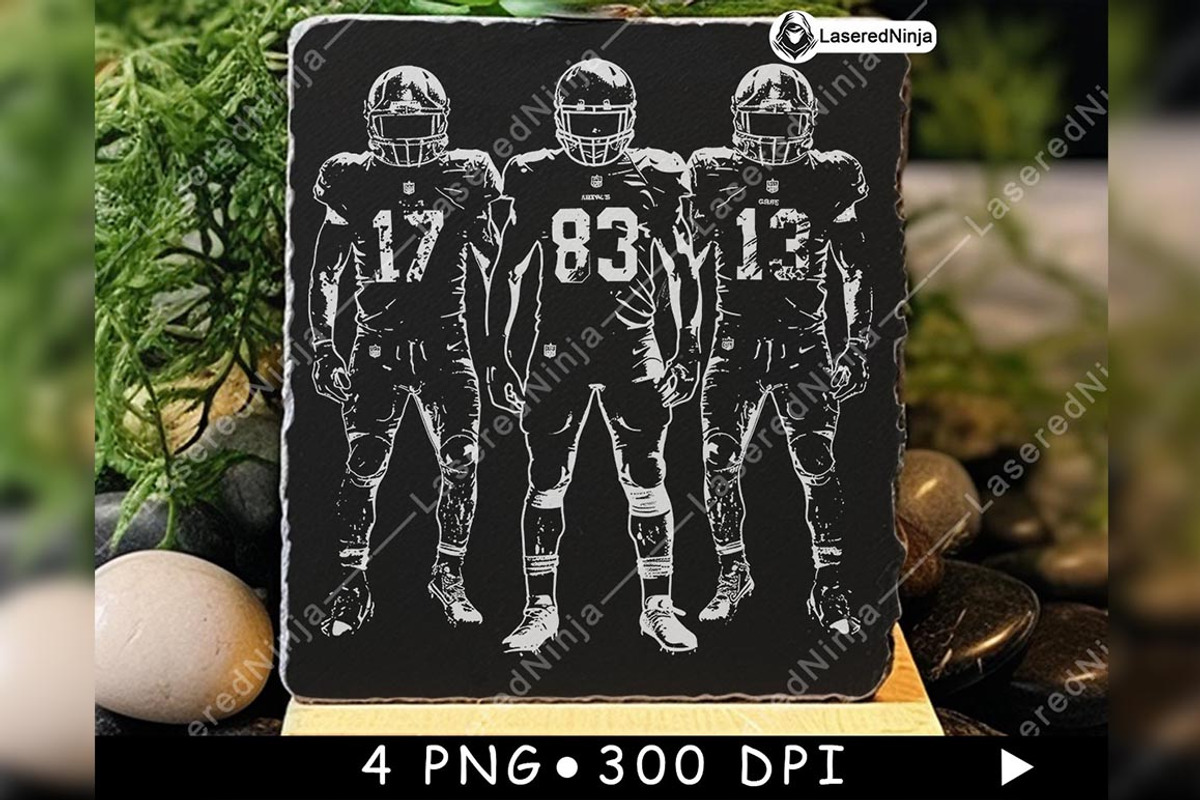 Three American Football Players Gear, a Background Graphic by LaseredNinja (Photo 7 of 7)