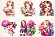 Kindergarten Nursery Kids Peony Clip, an Illustration by Rose Art (Thumbnail 3 of 4)