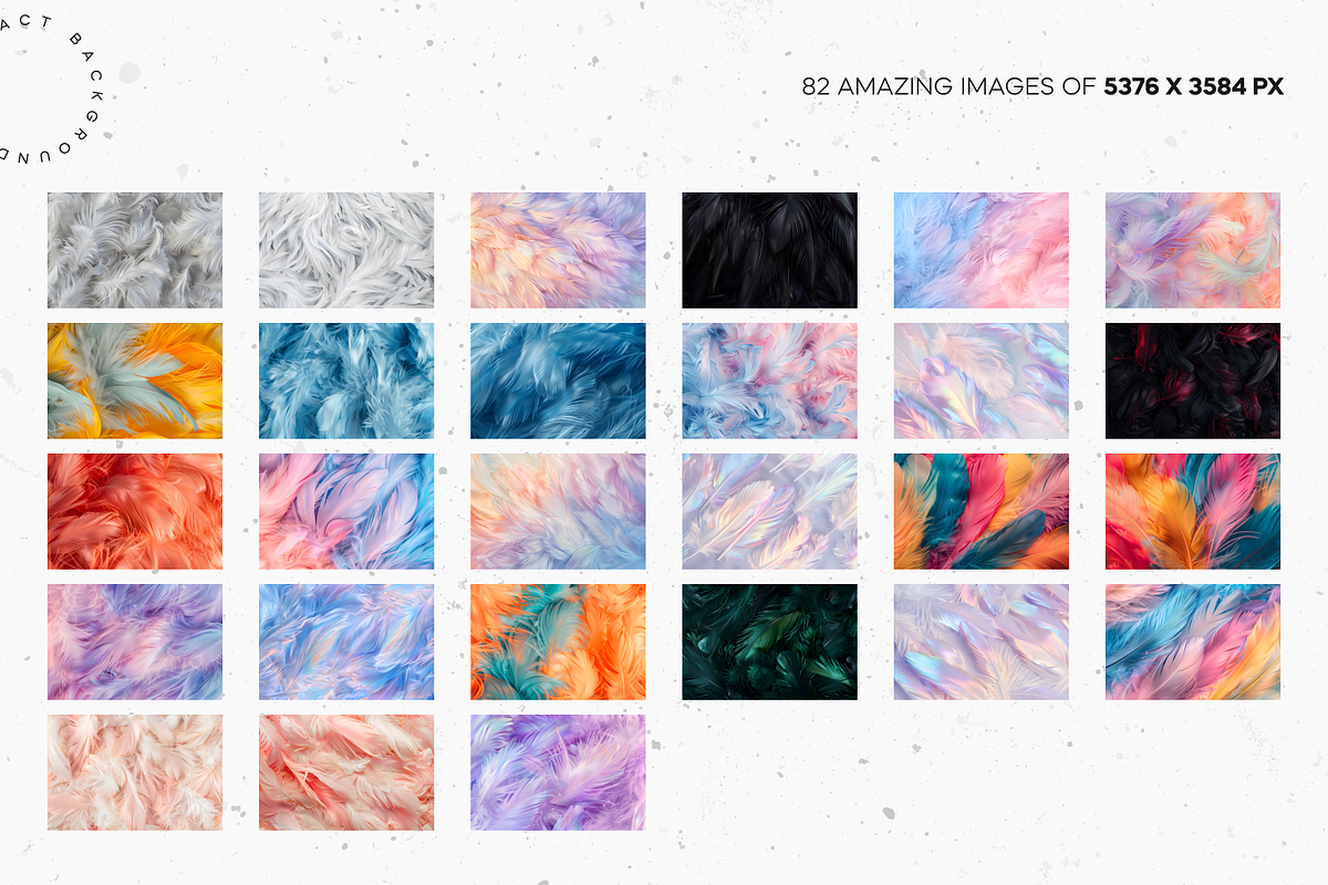 Vibrant Elegance Feathers, a Background Graphic by Lumeno (Photo 3 of 6)