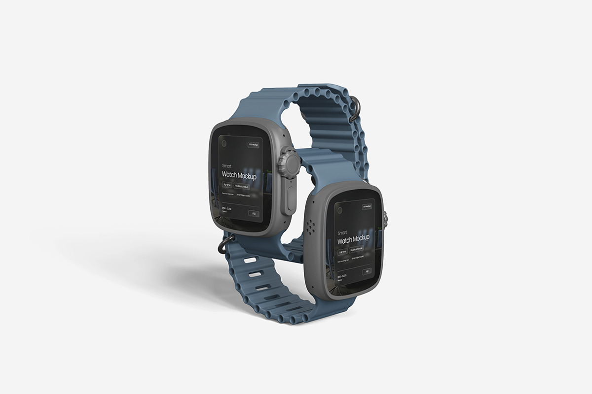 Smartwatch Mockup, a Product Mockup by MrLetters (Photo 3 of 5)