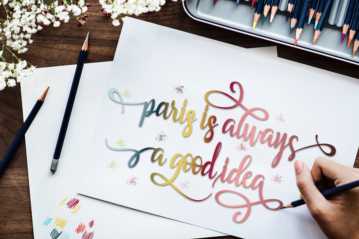Muliana script, a Script Font by Zulkhairi Lettering (Photo 9 of 16)