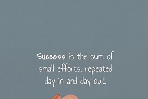 Inspirational Success Quote, a Decorative Illustration by Virgo Studio