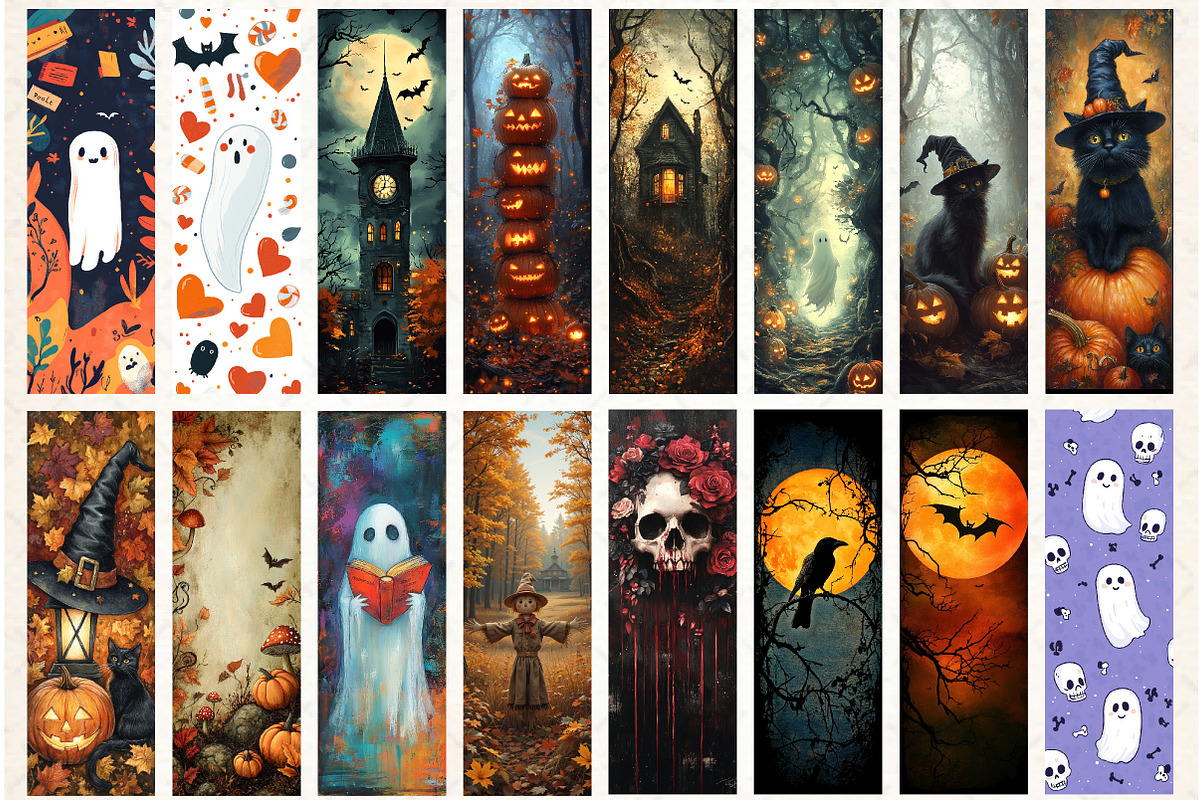 84 Halloween Bookmark Sublimation Bu, a Graphic by Libby Wishes (Photo 3 of 3)