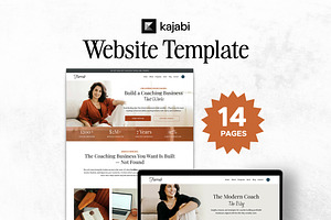 Kajabi Website Template 14 Pages, a Landing Page Template by Altenne | Kajabi Designer
