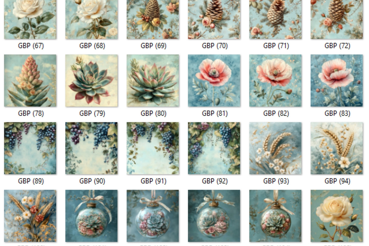 240+ Gentle Botanicals Pages, a Decorative Illustration by HubbaDigitals (Photo 2 of 5)