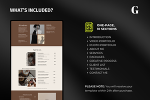 UGC Portfolio Wix Website Template