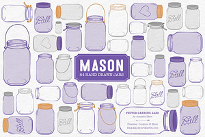 Purple Jar Vectors & Clipart, an Illustration by Amanda Ilkov