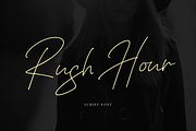 Rush Hour, a Script Font by Larin Type Co. (Thumbnail 1 of 8)