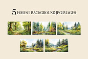 Watercolor Woodland Animals Clipart, an Animal Illustration by Primrose Blume (Thumbnail 8 of 8)