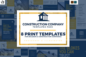 Construction Templates Bundle, a Flyer Template by BrandPacks
