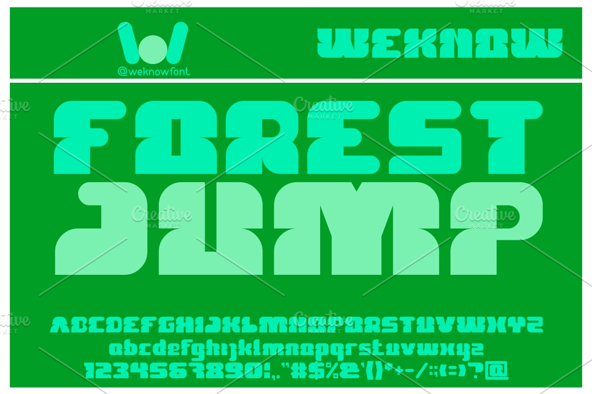 forest jump font, a Font by weknow (Photo 4 of 5)