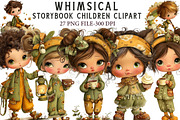 Whimsical Storybook Children Clipart, an Illustration by Libby Wishes (Thumbnail 1 of 7)