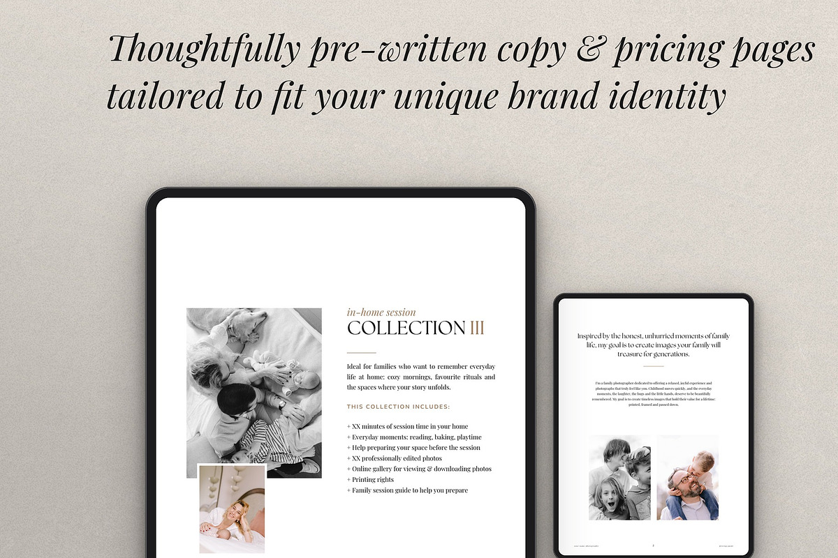 Family Photography Pricing Guide, a Brochure Template by Cagdas Yoldas (Photo 3 of 9)