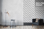Wall & Pillow Mock-up, a Household Mockup by IsometricWorld (Thumbnail 1 of 6)