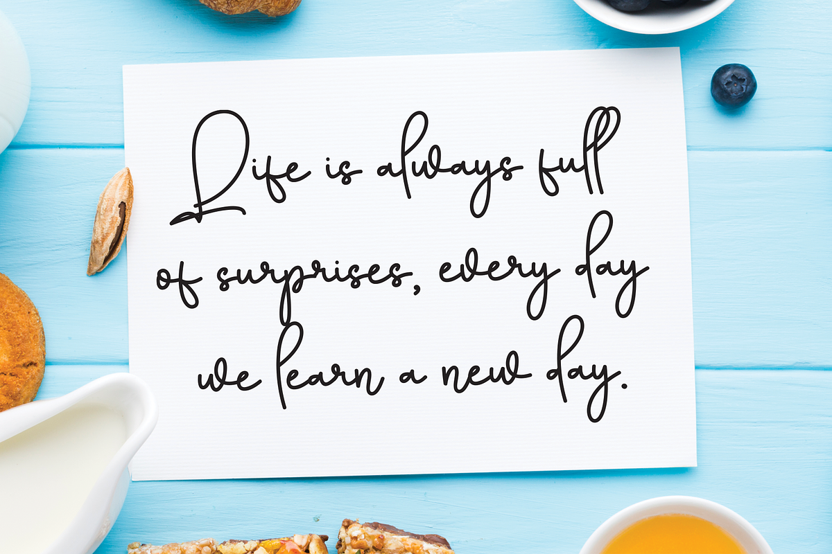 Thanksgiving | Script Font, a Script Font by Scratchones (Photo 4 of 8)