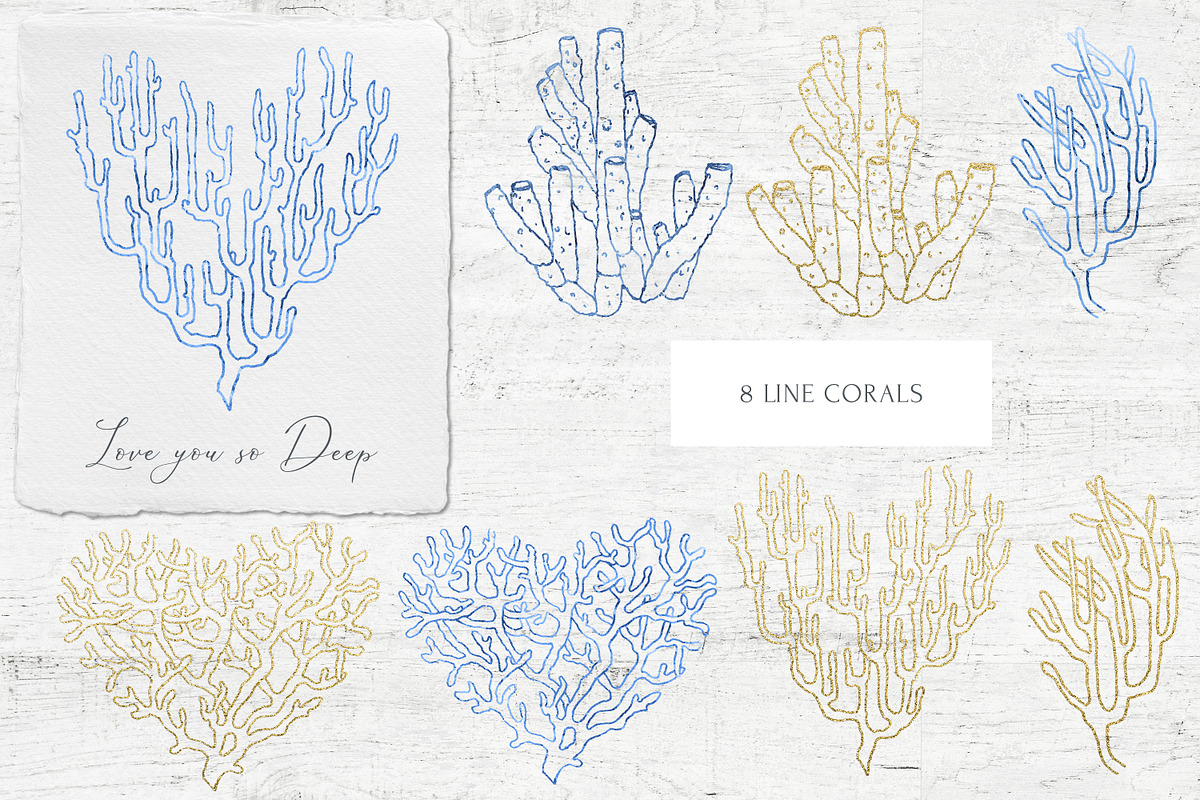 INTO THE DEEP Watercolor Collection, an Illustration by Cat In Colour (Photo 6 of 8)