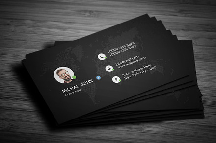 Stylish Individual Business Card, a Business Card Template by Saman Osama