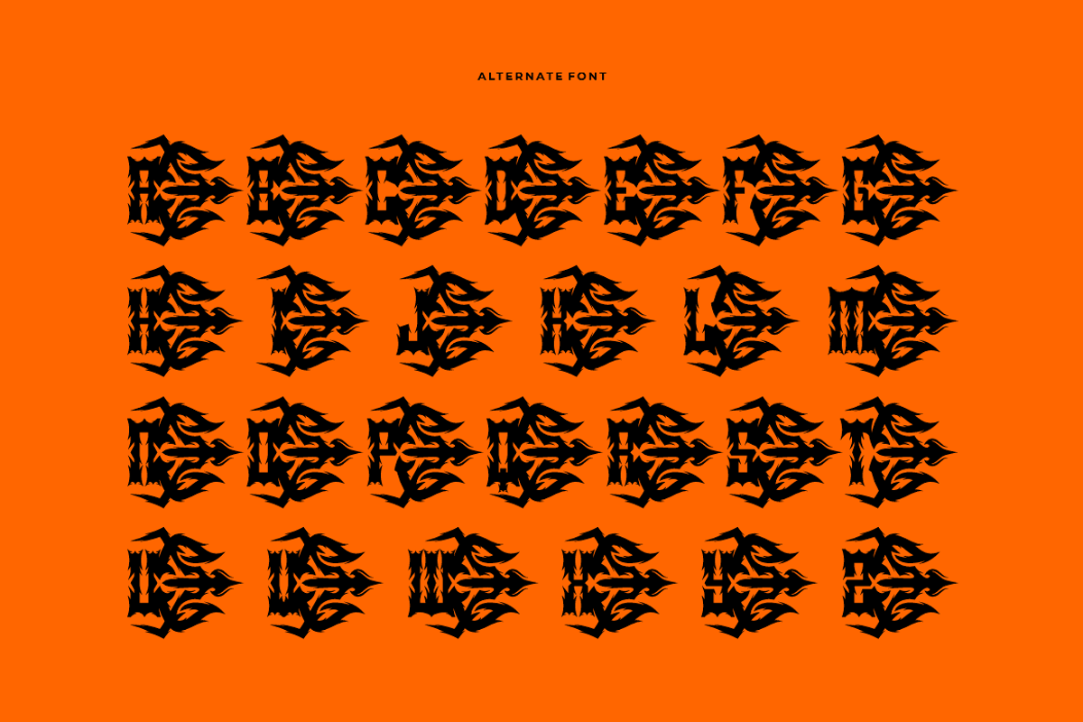 Slogaje Geise - Blackletter Font, a Blackletter Font by Iqsiart Studio (Photo 9 of 11)