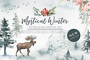Mystical Winter, an Animal Illustration by Graphic Box (Thumbnail 1 of 15)