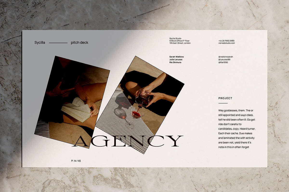 SYCILLA - Powerpoint Pitch Deck, a Presentation Template by Elokka Std. (Photo 6 of 14)