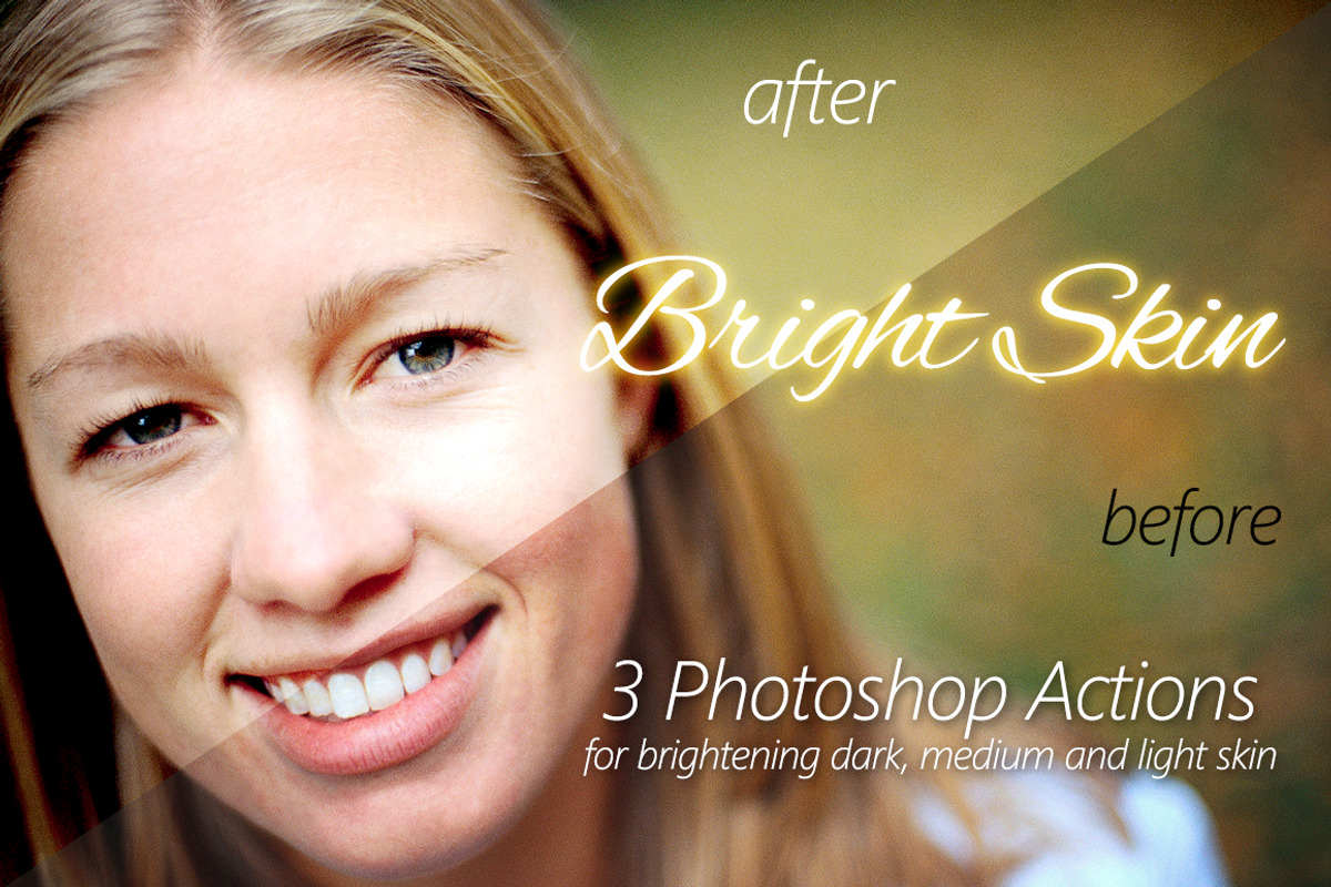 Bright Skin - 3 Photoshop actions, an Action Add-On by dusty.road.design (Photo 2 of 5)