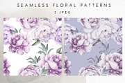 Watercolor Floral Bundle, a Texture Illustration by ollalya (Thumbnail 72 of 112)